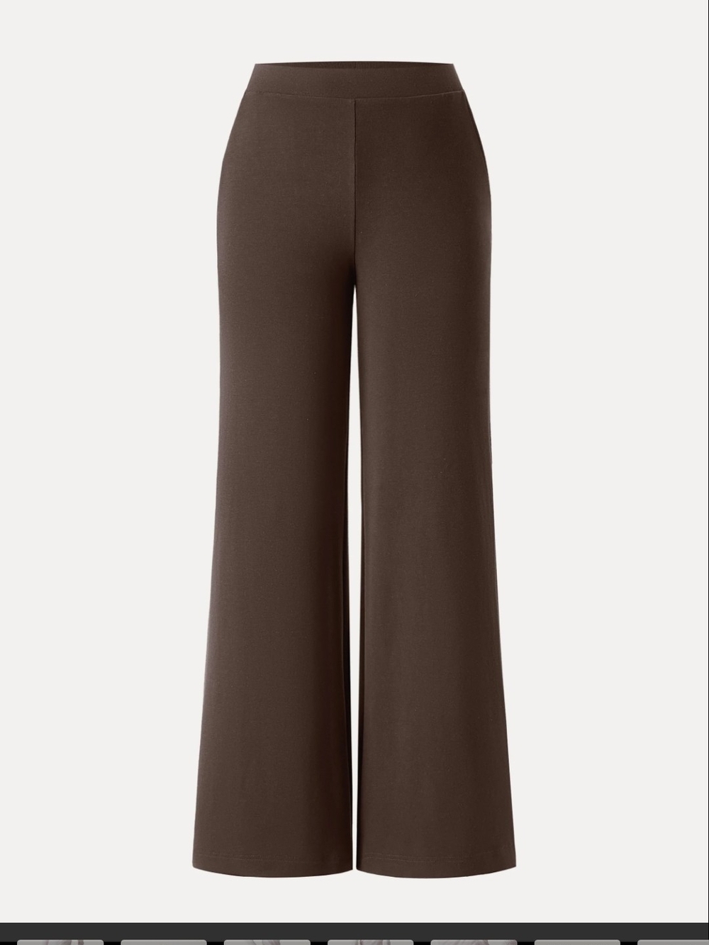 OGL Lyocell Wool Mid Rise Wide Leg Pull-on Pant XS -Dark brunette